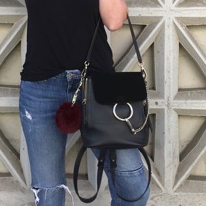 Chloe Faye Medium Backpack - Black